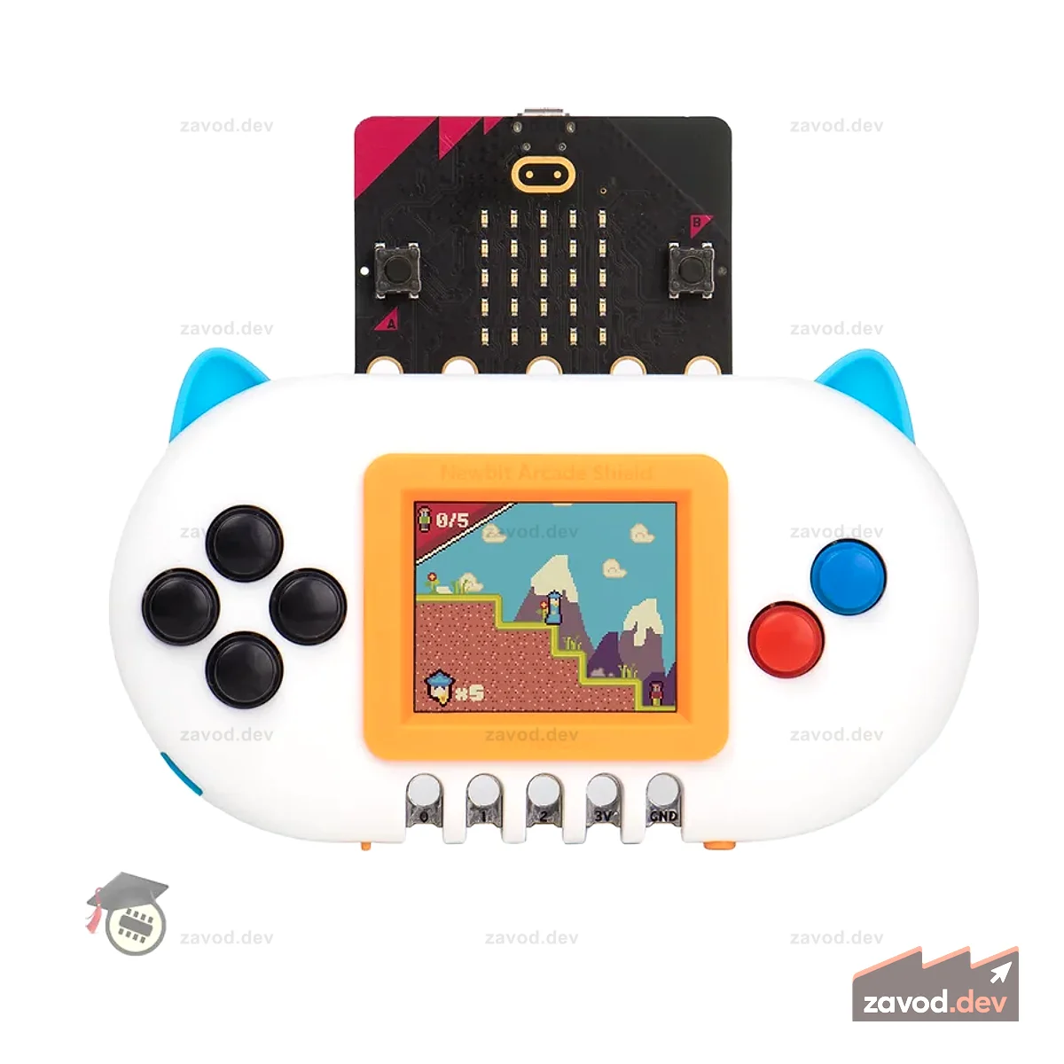 Плата расширения KittenBot Newbit Arcade Shield с Micro:bit V2