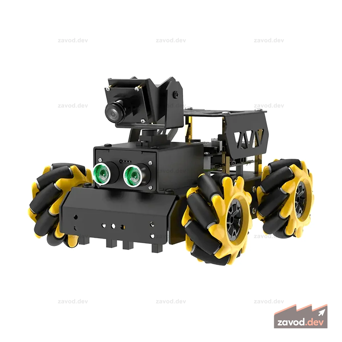 Hiwonder TurboPi Raspberry Pi Robot Car ROS2 с колесами Mecanum, искусственным зрением и отслеживанием, мультимодальной большой моделью искусственного интеллекта ChatGPT / Gemini / Grok / Llama и голосовым взаимодействием