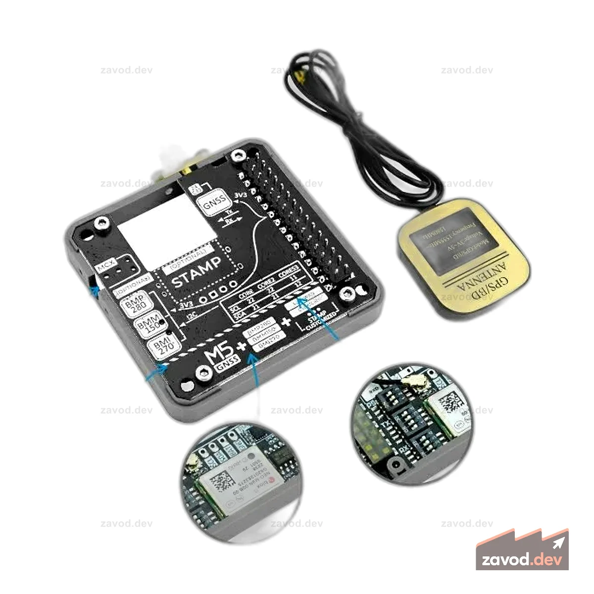 M5Stack GNSS /IMU/ NEO-M9N/BMP280/BMI270/BMM150