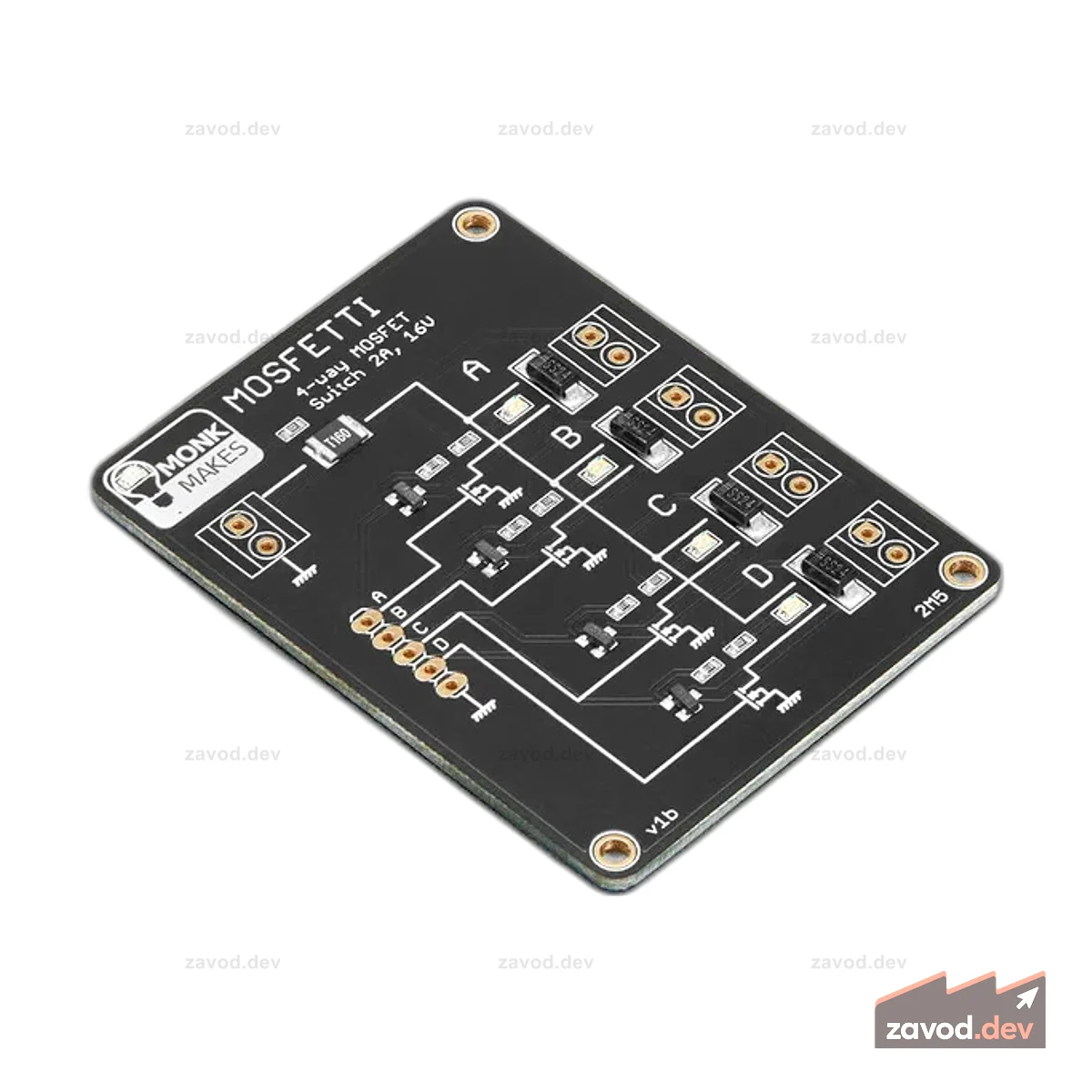 Плата драйвера 4-канального MOSFET Mosfetti от Monk Makes
