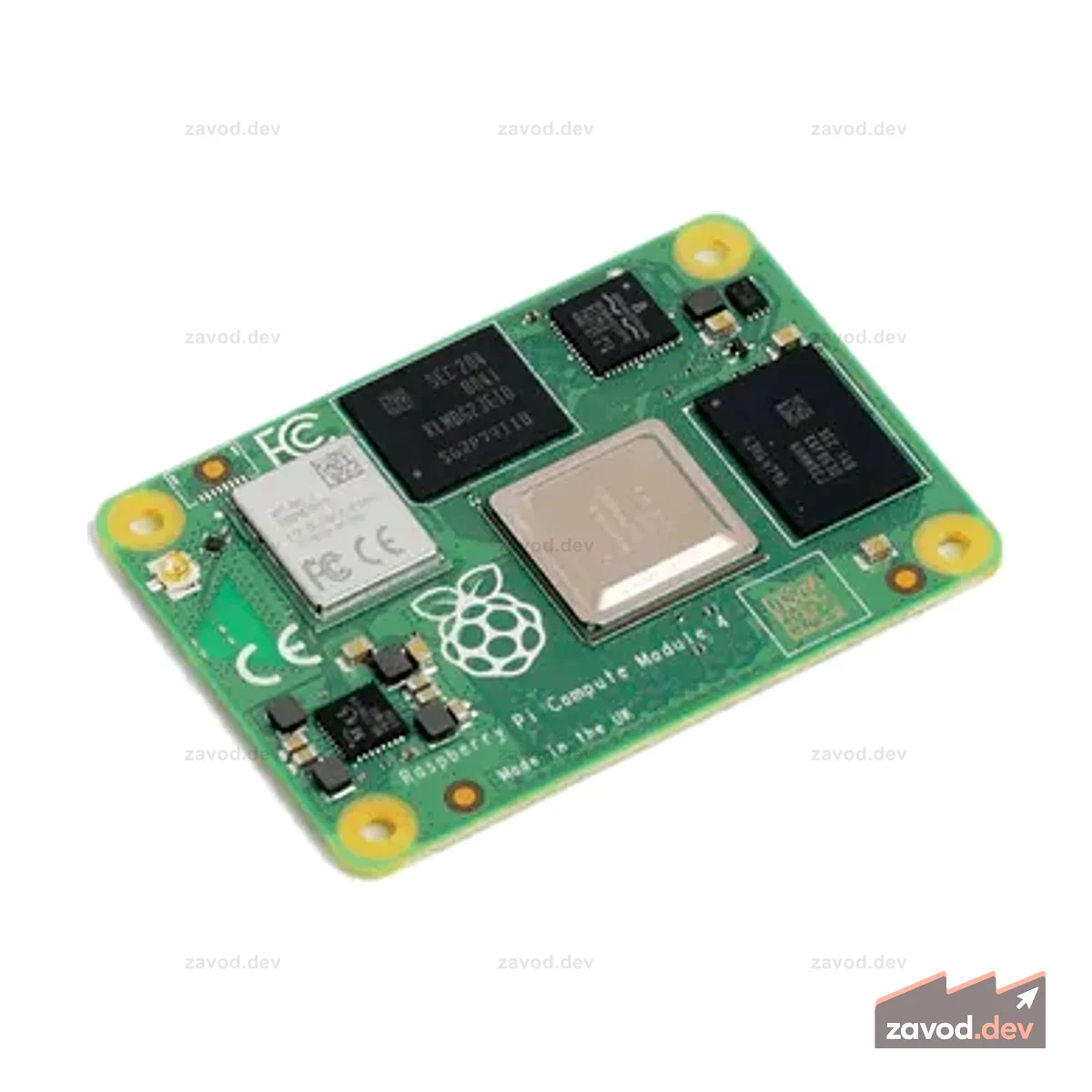 Вычислительный модуль Raspberry Pi 4 (CM4) | 2/4/8 ГБ ОЗУ, 16/32 ГБ eMMC, Wi-Fi 2,4/5,0 ГГц и Bluetooth 5.0