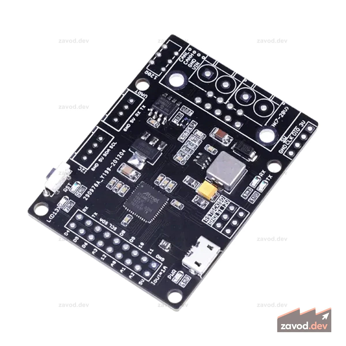 Макетная плата CANBed M4 с микроконтроллером ATSAME51G19A и CAN-трансивером MCP2542FD
CAN-шина