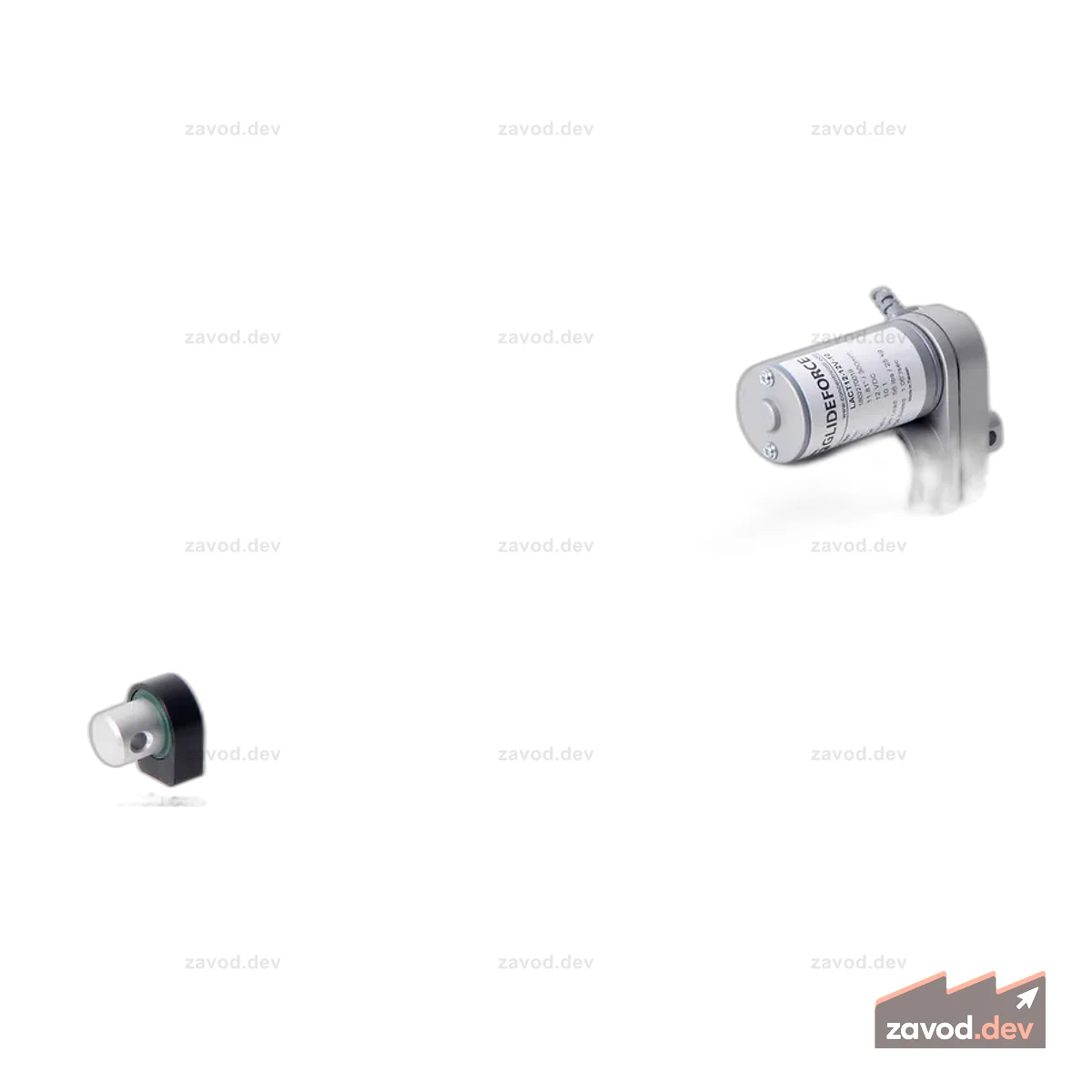 Glideforce GF23-120512-1-65 Высокоскоростной линейный привод LD: 12 кгс, ход 12 дюймов (полезный 11,8 дюйма), 3,3 дюйма/с, 12 В