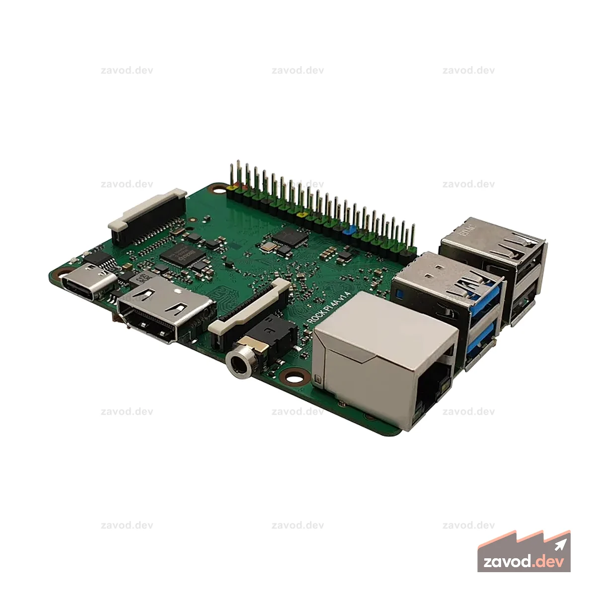 ROCK 4 Model A — только плата (без WLAN/Bluetooth/PoE)