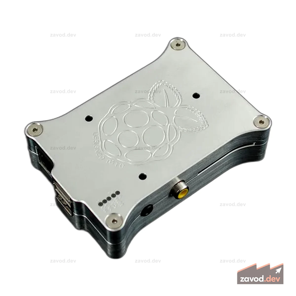 Корпус из фрезерованного алюминия Pi Holder для Raspberry Pi Model B с логотипом