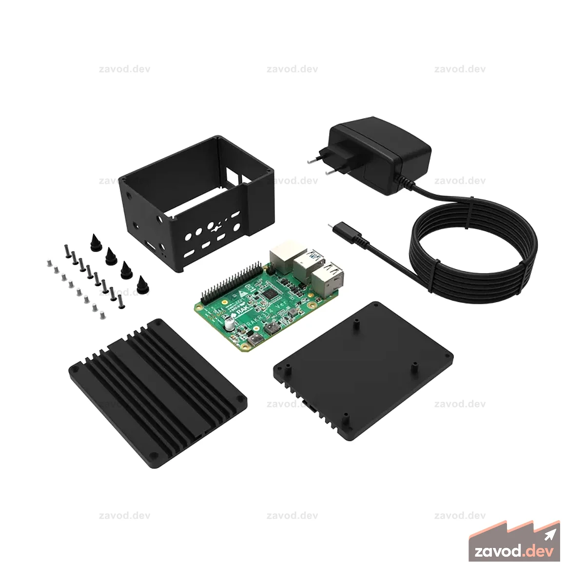 Комплект вычислительного модуля 4 (комплект Raspberry Pi CM4)
Несущая плата