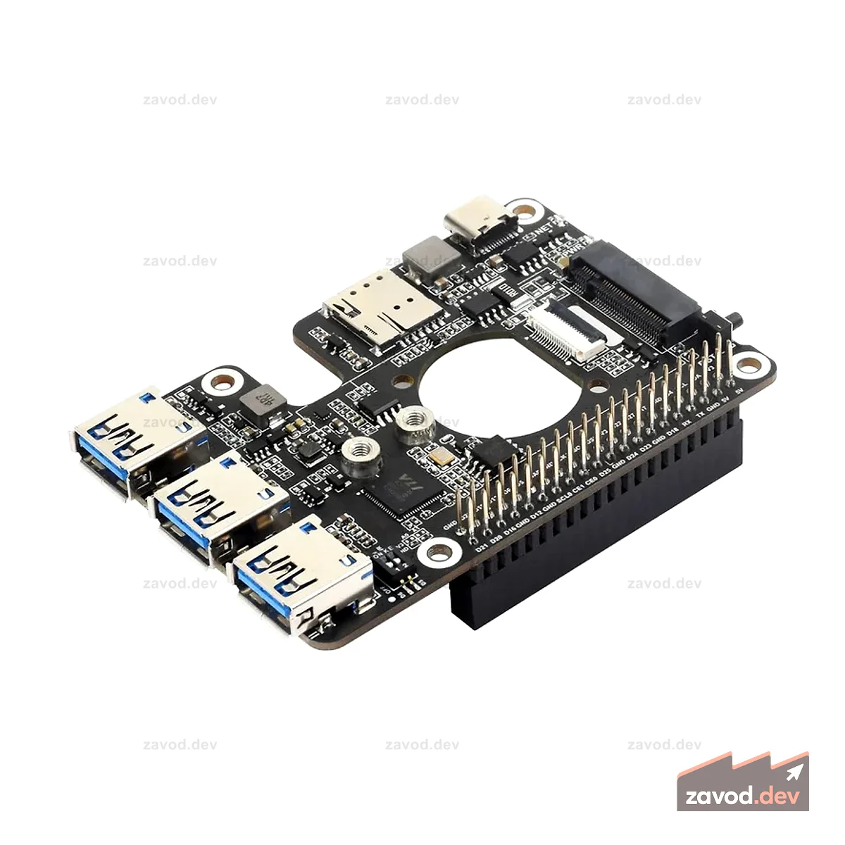 Шляпа M.2 4G/5G USB 3.2 для Raspberry Pi 5