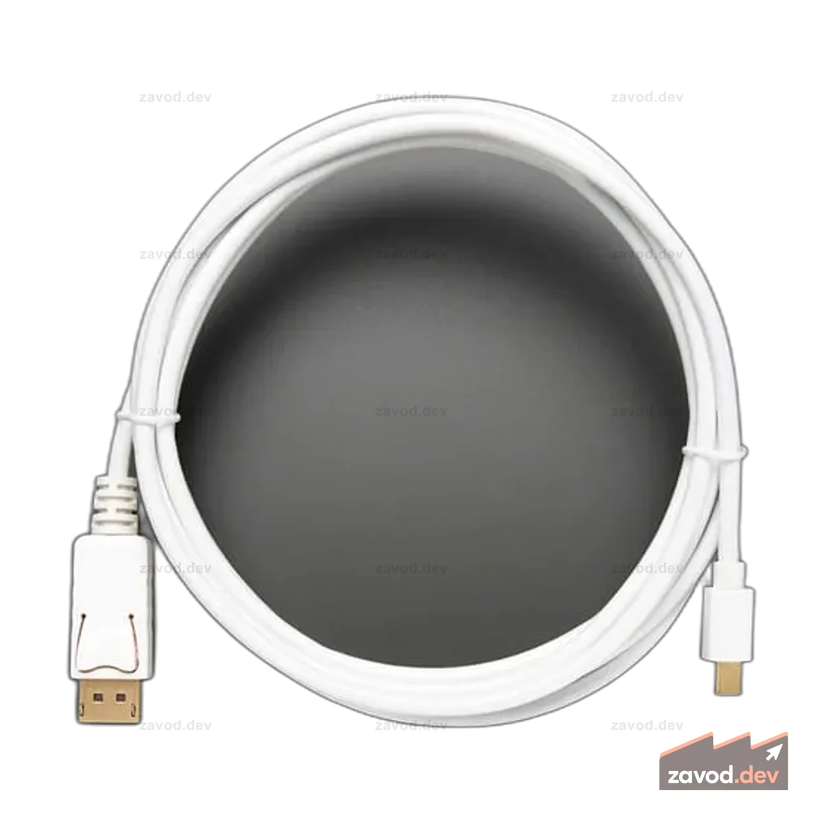 Кабель Mini DisplayPort — DisplayPort — 10 футов/3 метра — белый