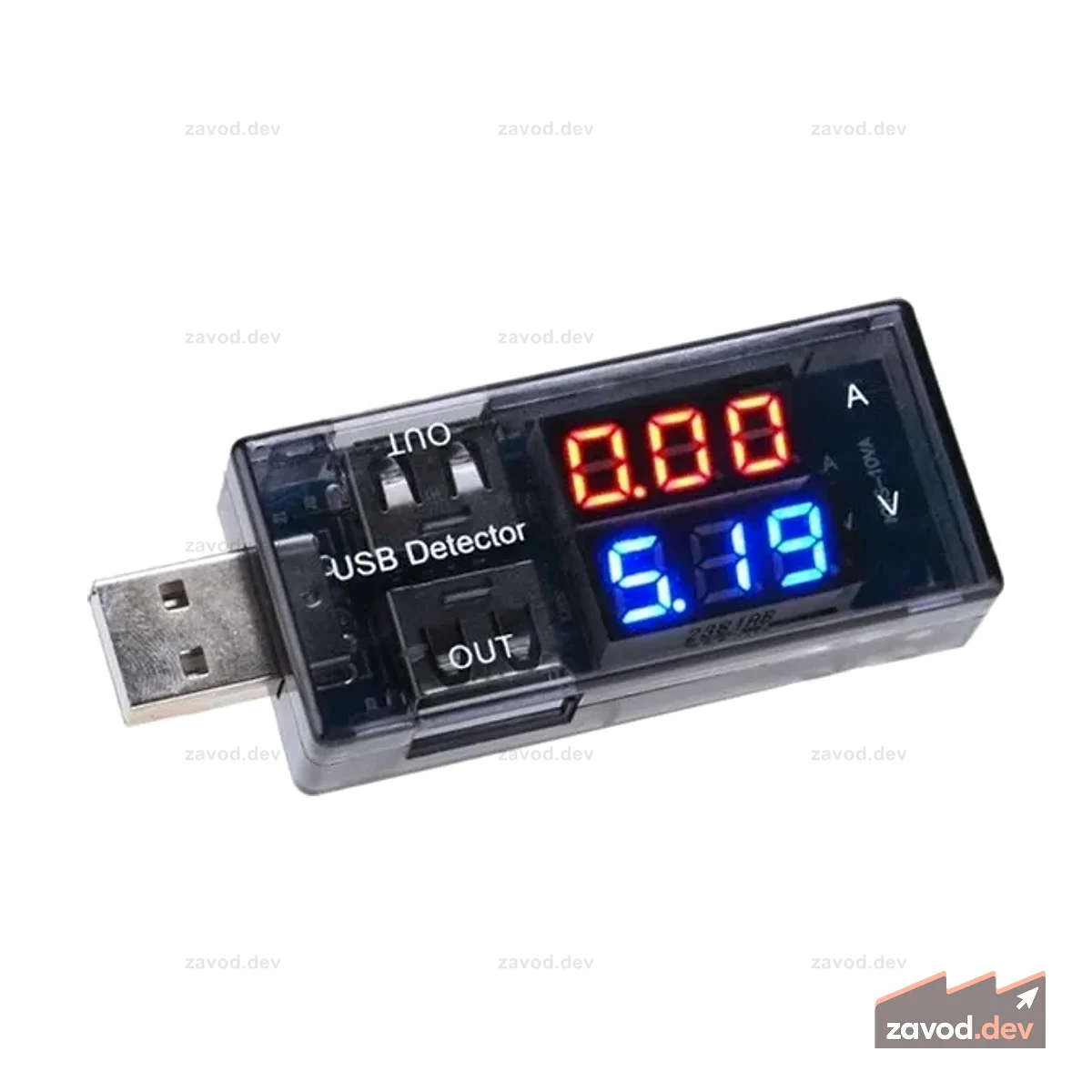 Тестер амперметра тока и напряжения с двумя USB-портами