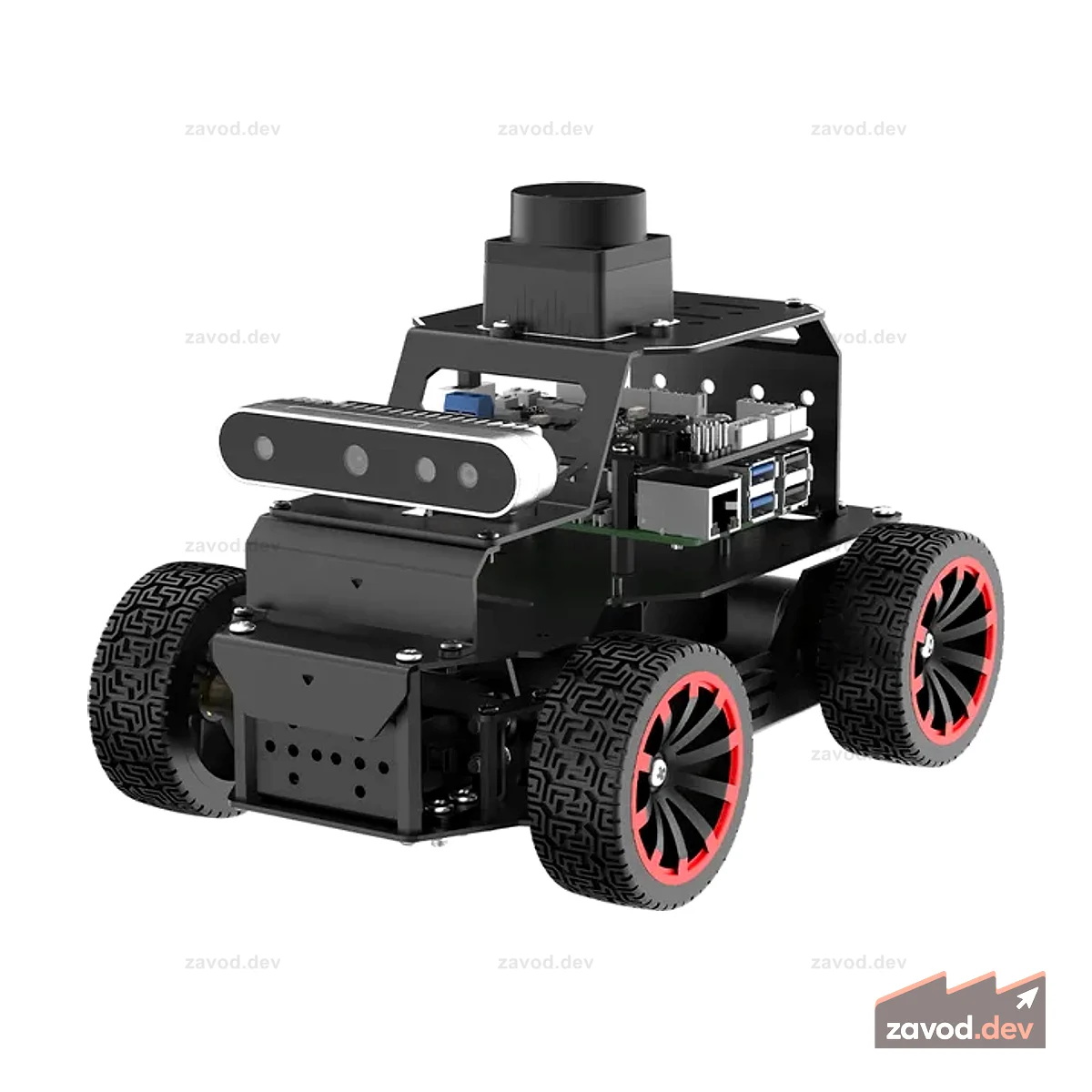Hiwonder MentorPi A1 Raspberry Pi Robot Car — шасси Ackerman, робот для кодирования искусственного интеллекта ROS2 с большой моделью искусственного интеллекта ChatGPT, SLAM и автономным вождением