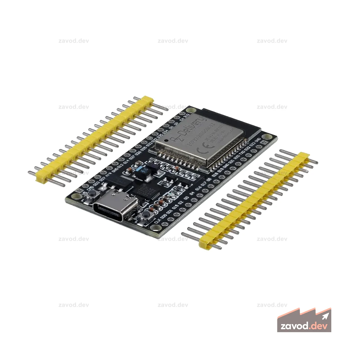 ESP-32 Dev Kit C открывает модуль NodeMCU WLAN с USB-C Anschluss Плата разработки WiFi с CP2102 (Nachfolgermodell zum ESP8266), совместимая с Arduino