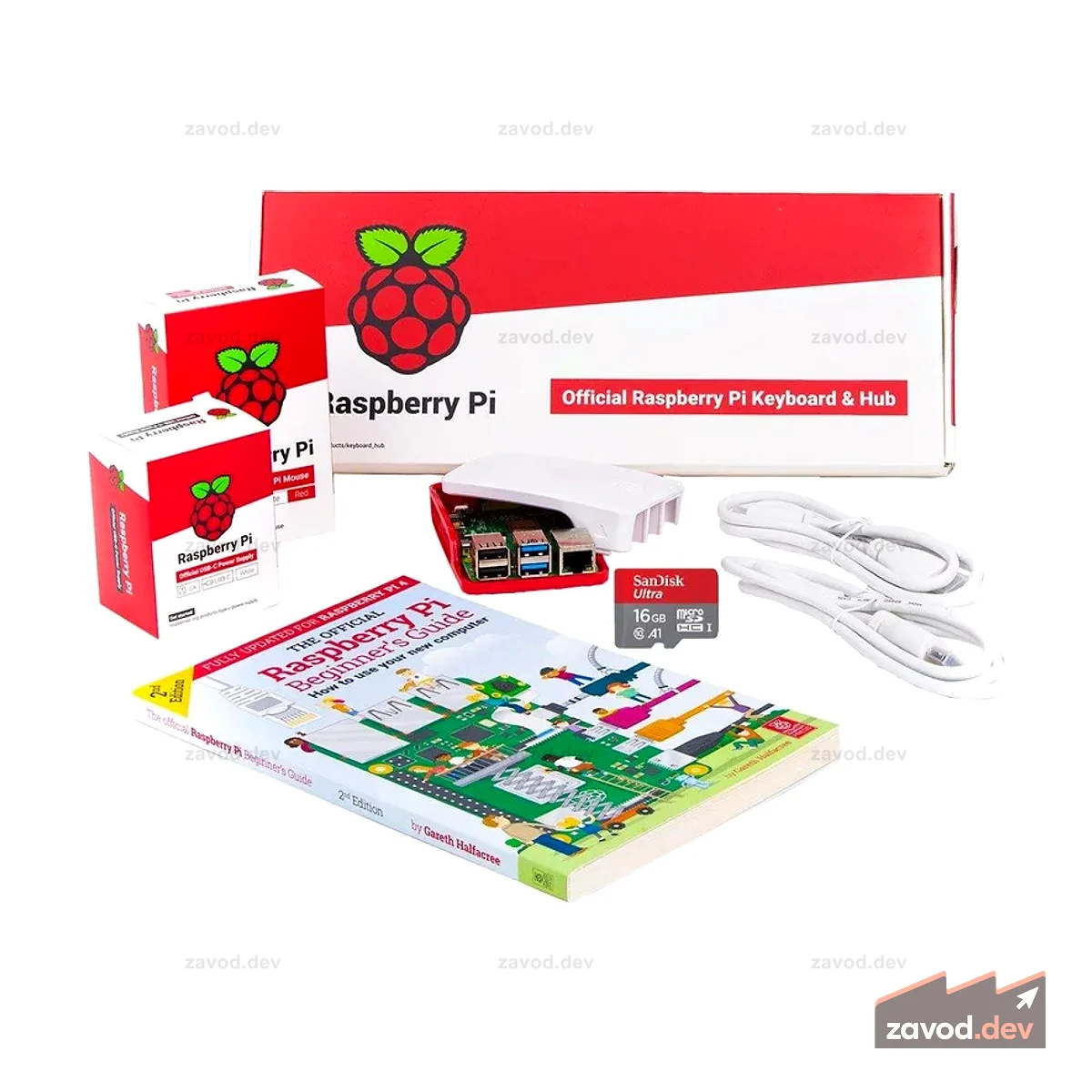 Настольный комбинированный комплект для Raspberry Pi 4 Model B