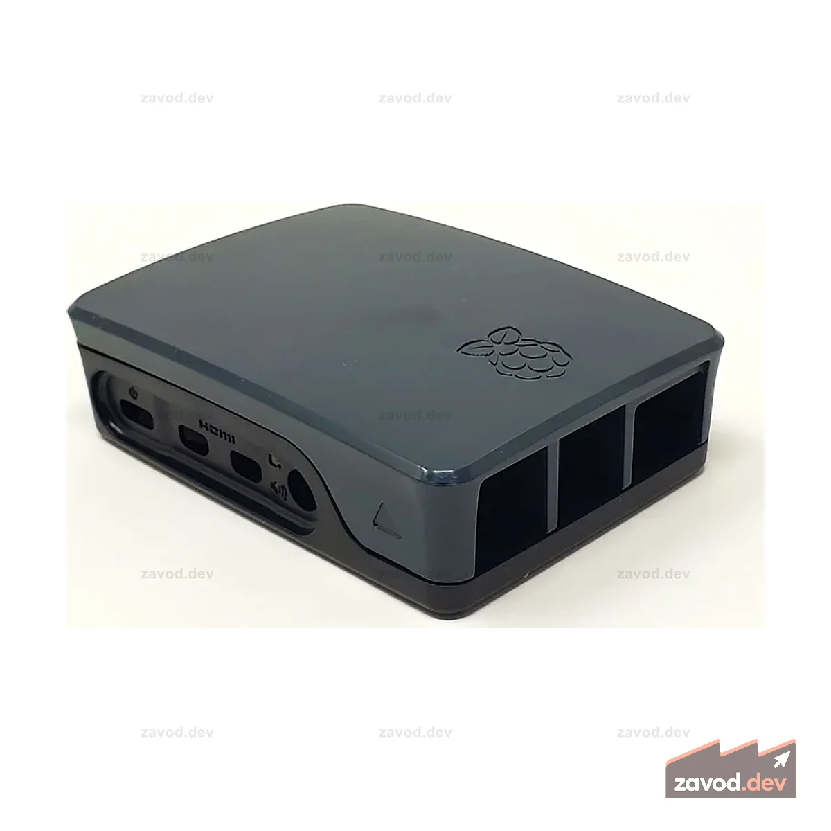 Официальный чехол для Raspberry Pi 4, черный/серый
