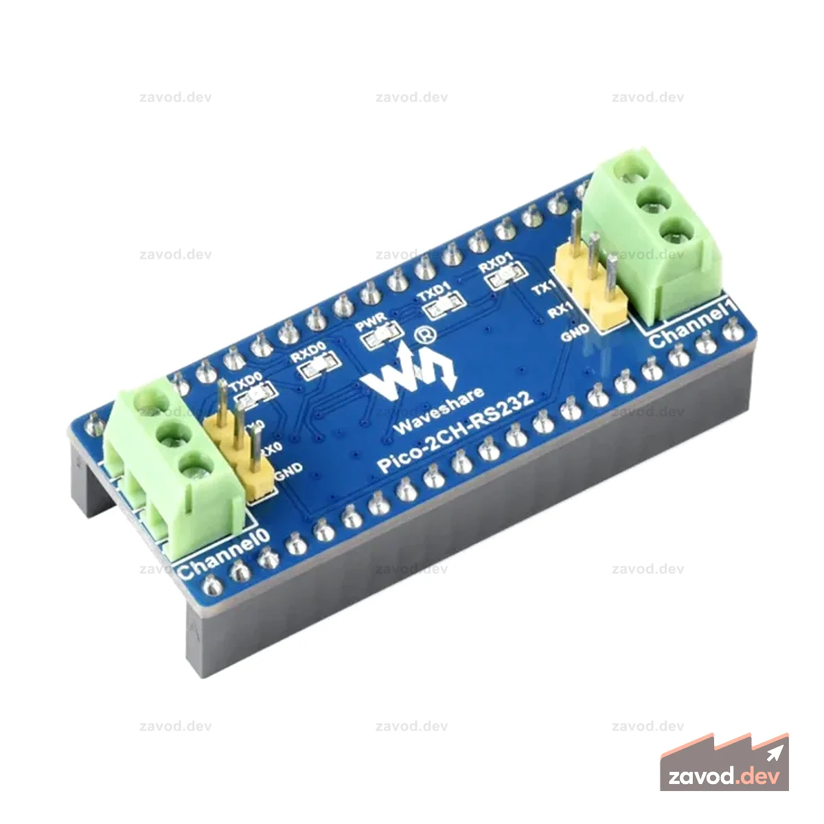 2-канальный модуль RS232 для Raspberry Pi Pico, трансивер SP3232EEN, UART-RS232
