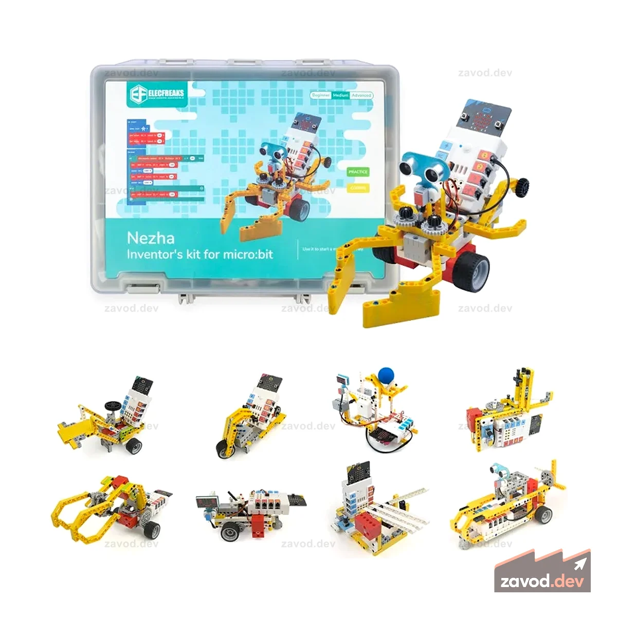 ELECFREAKS micro:bit Nezha 48 IN 1 Набор изобретателя, творческие наборы робототехники STEM для детей, вдохновляющие идеи проектов STEM