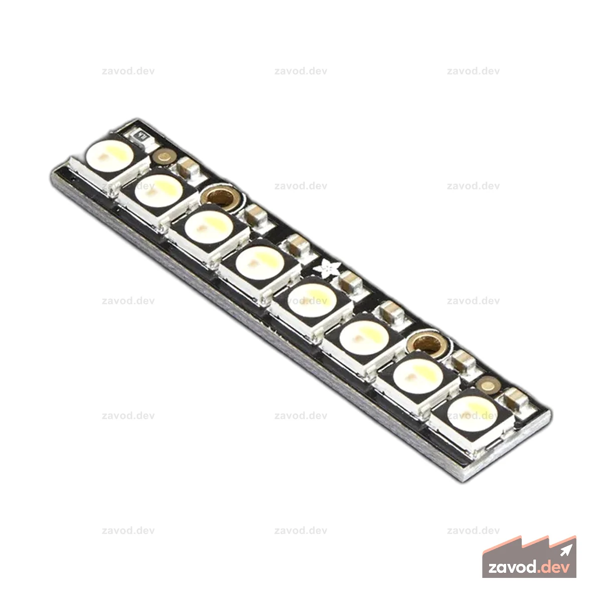 NeoPixel Stick - 8 светодиодов RGBW x 5050 - теплый белый - ~3000K