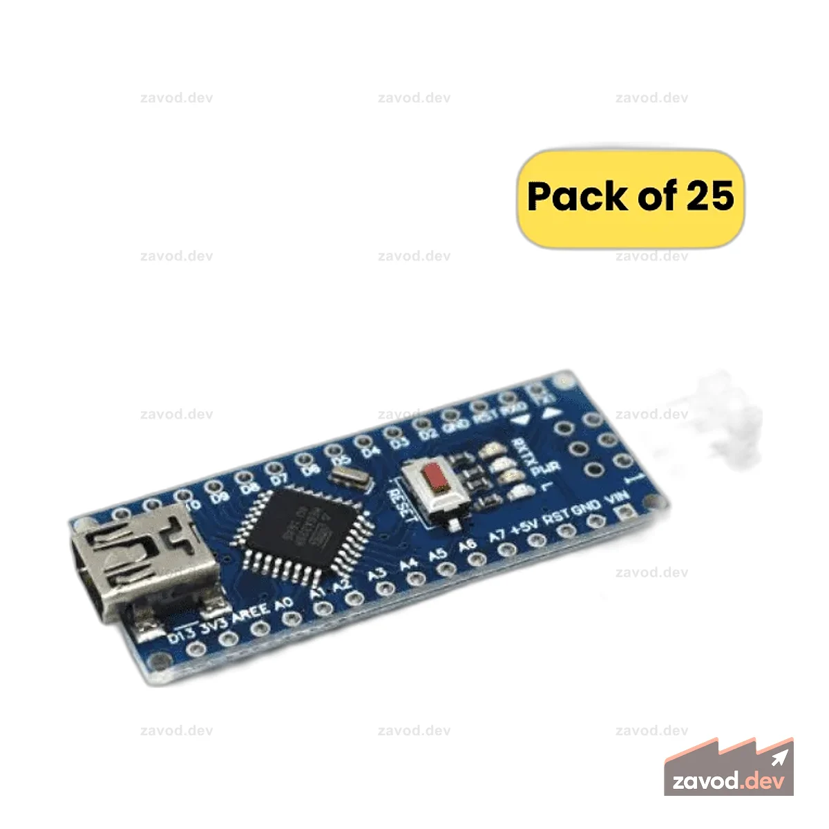 Плата, совместимая с Arduino Nano R3 (25 шт. в упаковке)