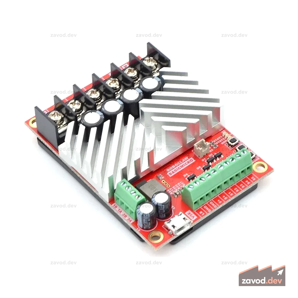 Контроллер двигателя RoboClaw ST 2x45A (V5E, вход/выход с винтовой клеммой)