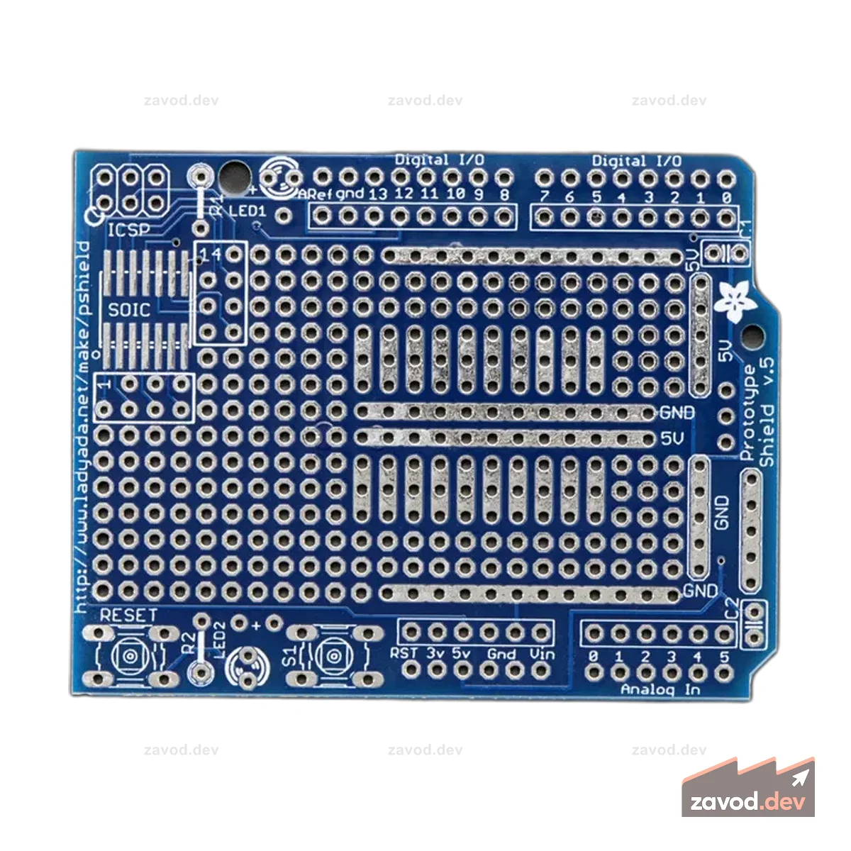 Adafruit Proto Shield для печатной платы Arduino [v.5]