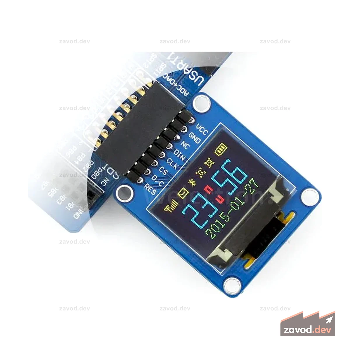 Waveshare 10507 — 0,95-дюймовый RGB OLED (A)