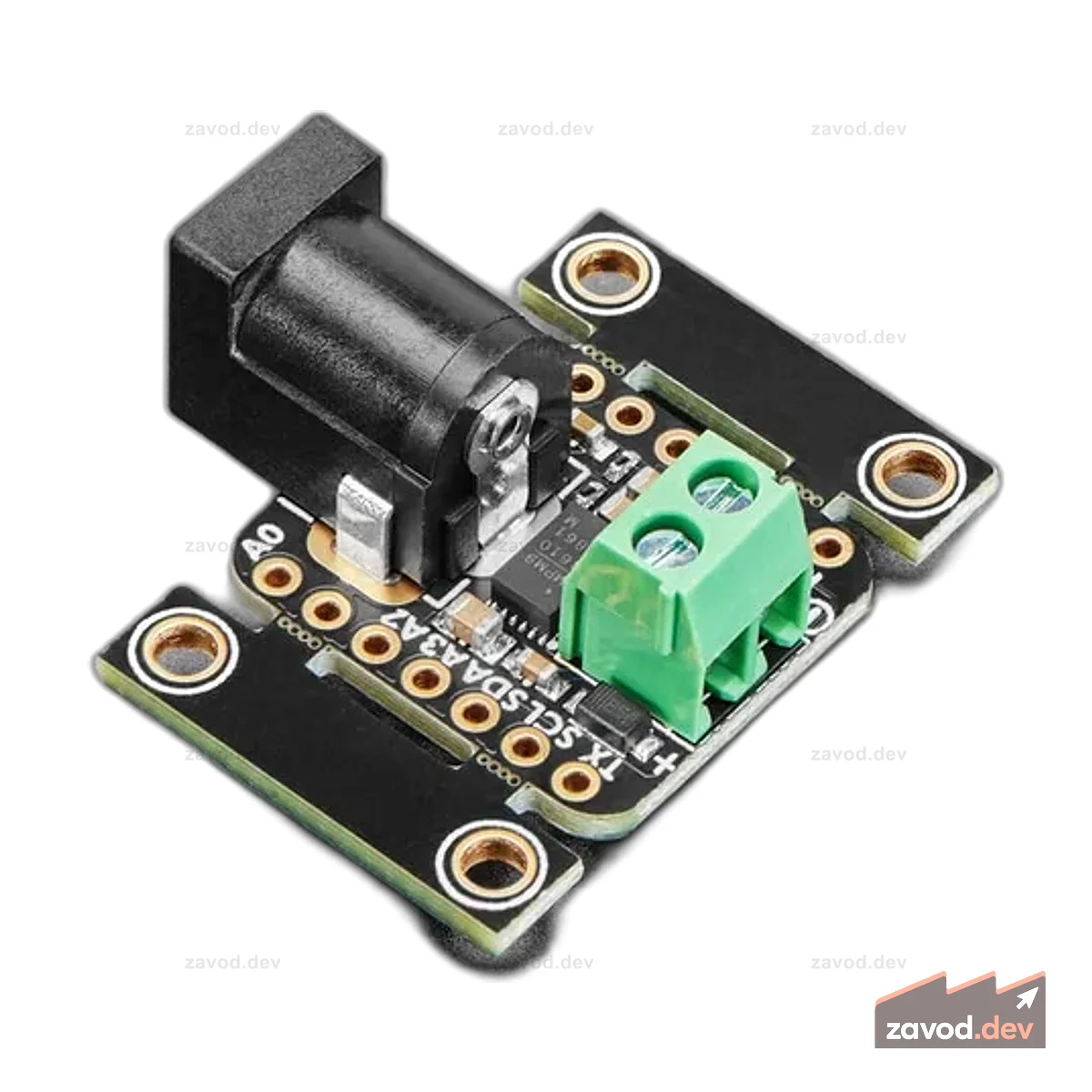 Дополнение Adafruit DC Power BFF для QT Py