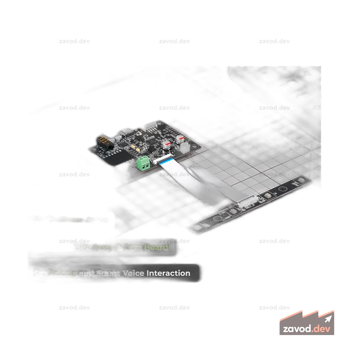 reSpeaker Flex XVF3800 Linear-4 | Микрофонный массив AI для робототехники и встроенного искусственного интеллекта