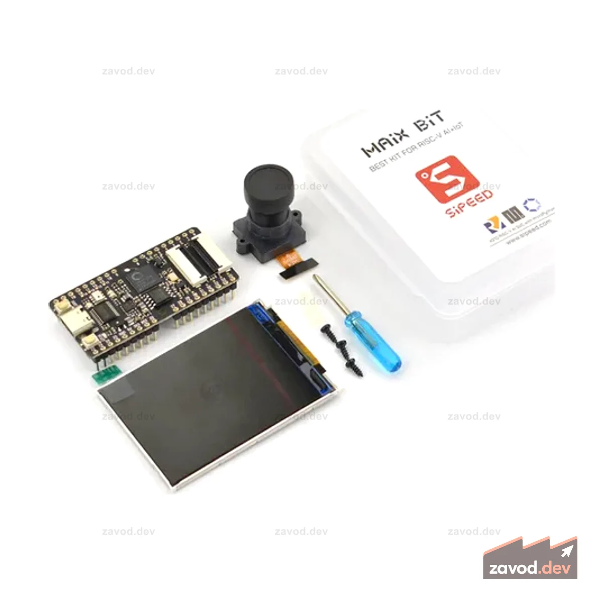 Комплект разработчика Maix Bit AI (двухъядерный процессор K210 RISC-V, ЖК-дисплей и камера)