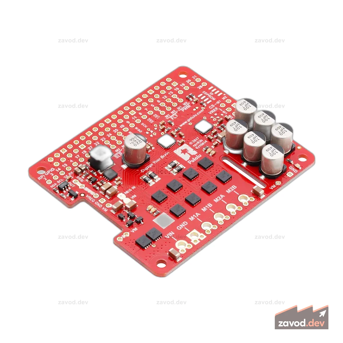 Pololu Dual G2 Мощный драйвер двигателя для Raspberry Pi