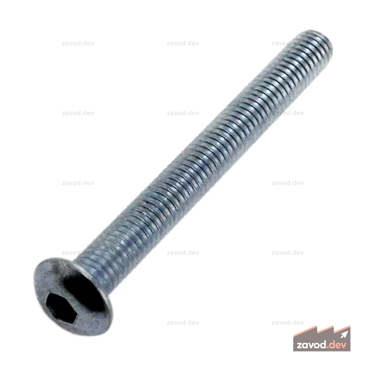 Винт с полукруглой головкой 10–32 x 1,75 дюйма