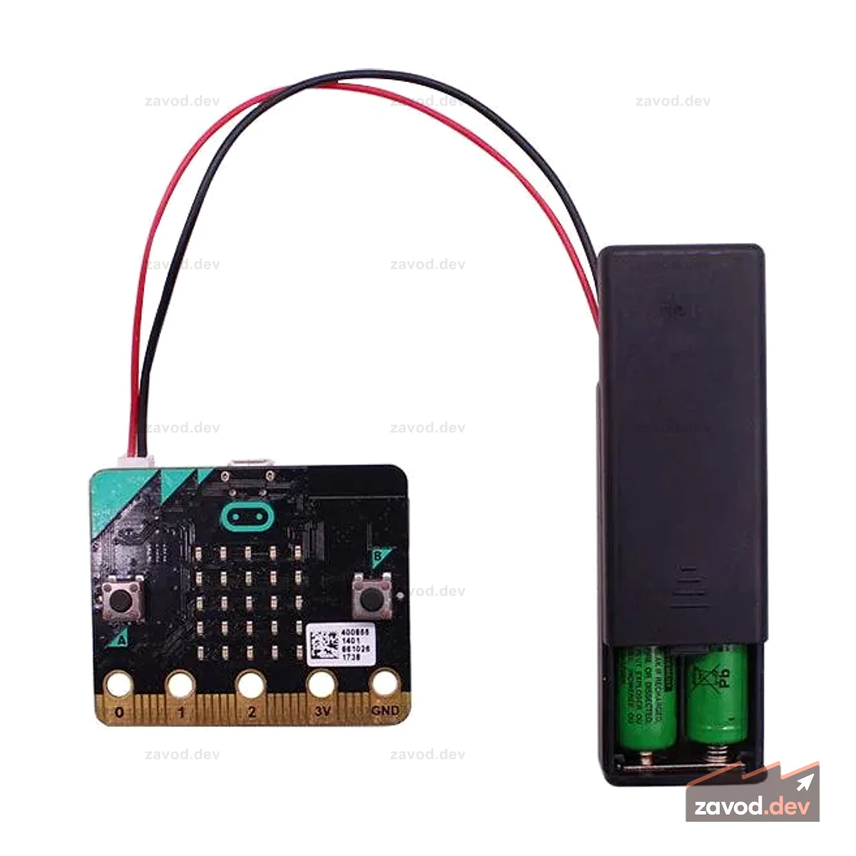 Чехол для хранения батареек типа ААА на 2 шт. для BBC micro:bit V1/V2