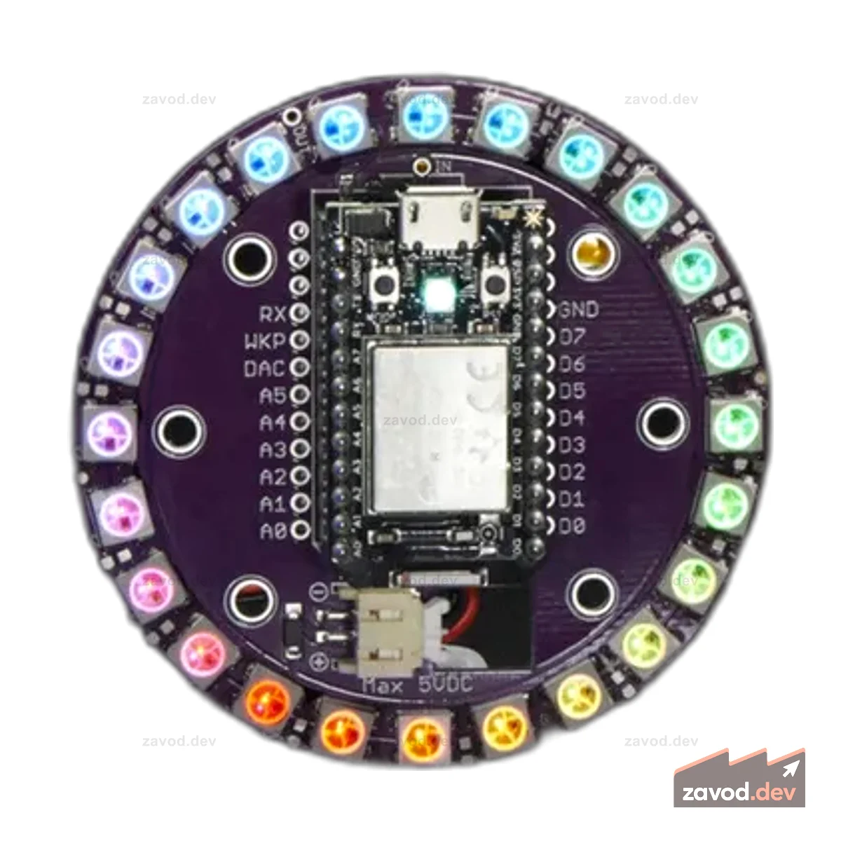 Комплект колец Adafruit Particle/Spark NeoPixel - 24 NeoPixel