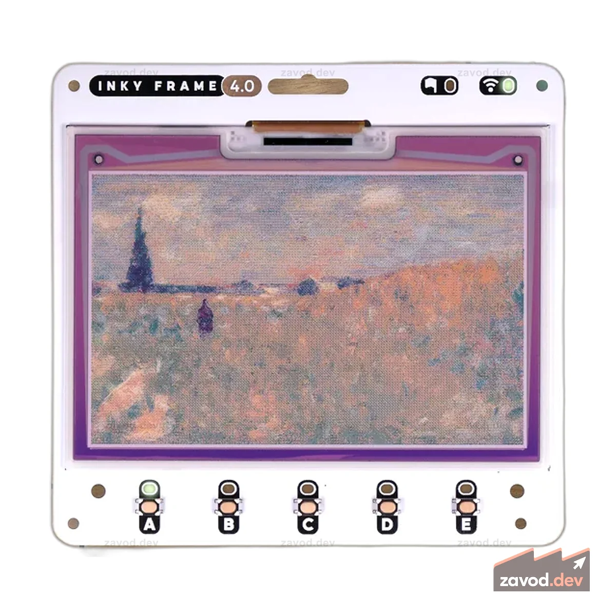 Inky Frame 4,0 дюйма (Pico W на борту)