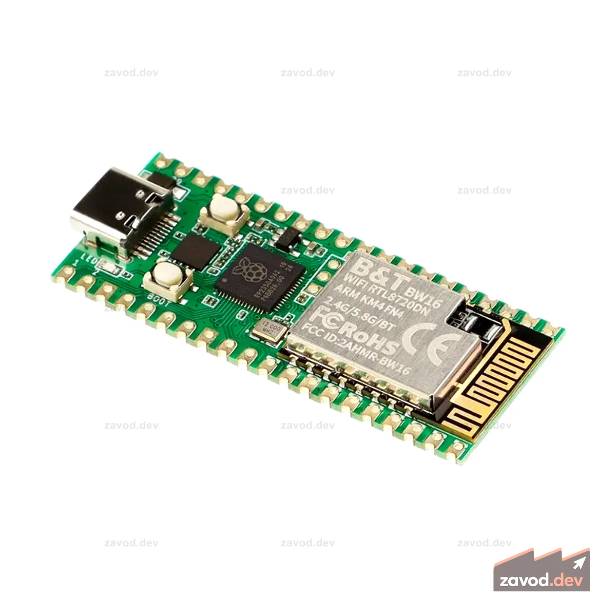 RP2350A Плата Pico W5 WiFi 2,4 ГГц/5,8 ГГц/BT
