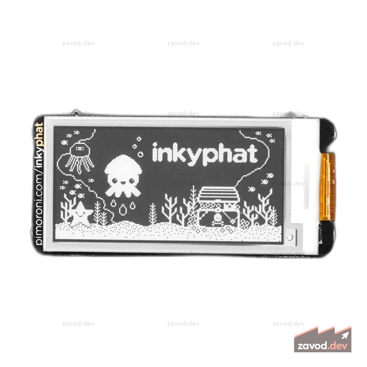 Pimoroni Inky pHAT — дисплей eInk — черный/белый