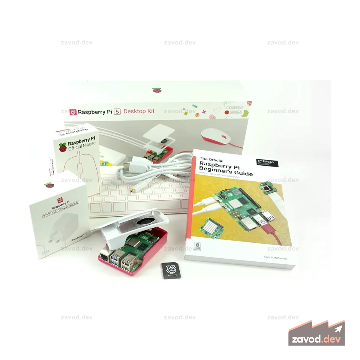 Настольный комплект Raspberry Pi 5 (8 ГБ / Великобритания)
