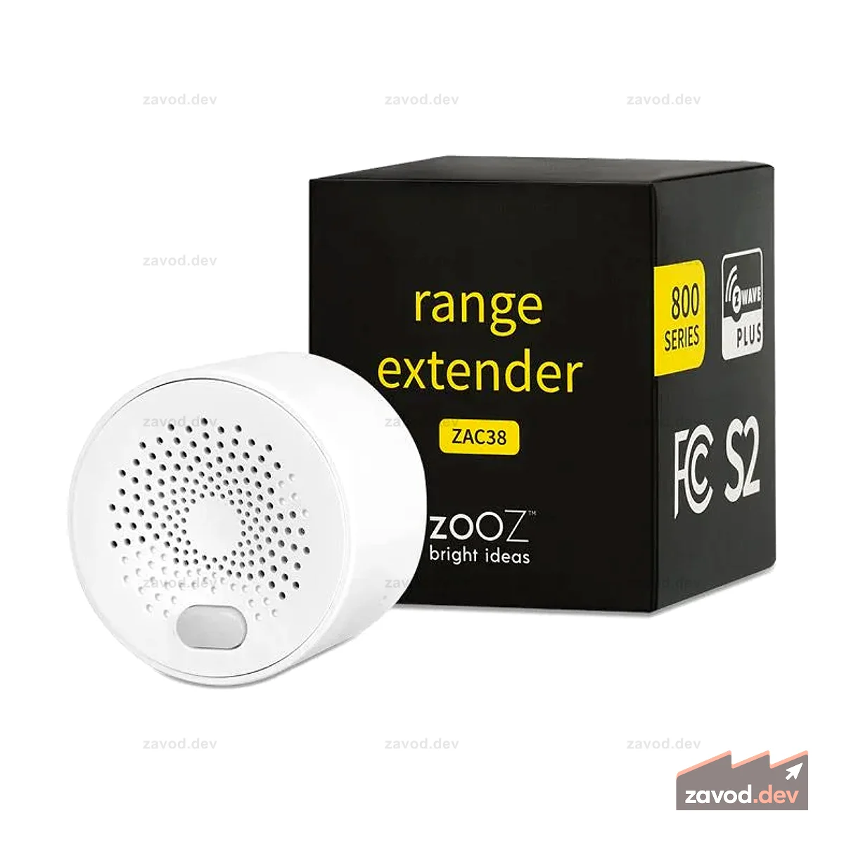 Zooz 800 Series Z-Wave Plus расширитель диапазона ZAC38
ФУНКЦИИ