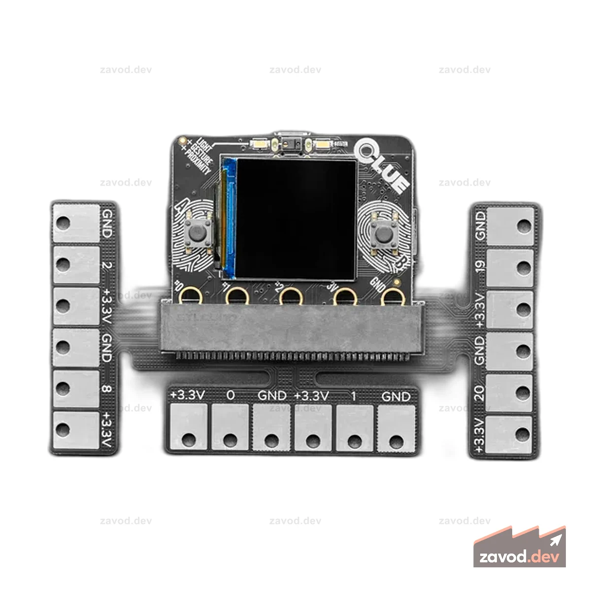 Панель запуска для micro:bit и Adafruit CLUE