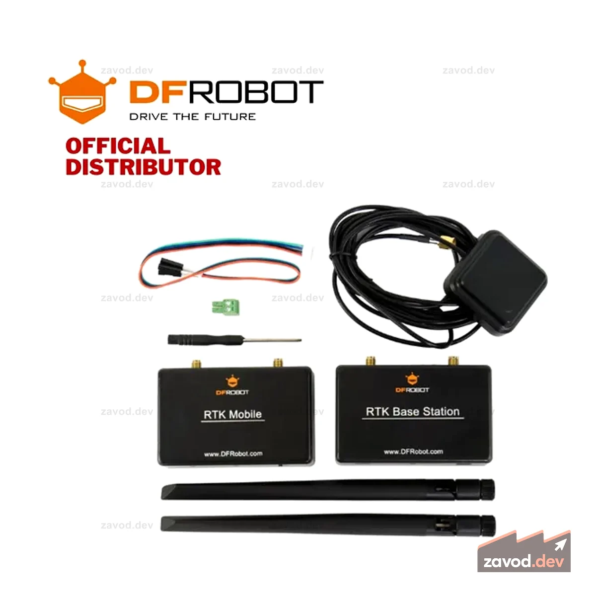 DFRobot GNSS-RTK Комплект высокоточного позиционирования с LoRa (США 915 МГц)