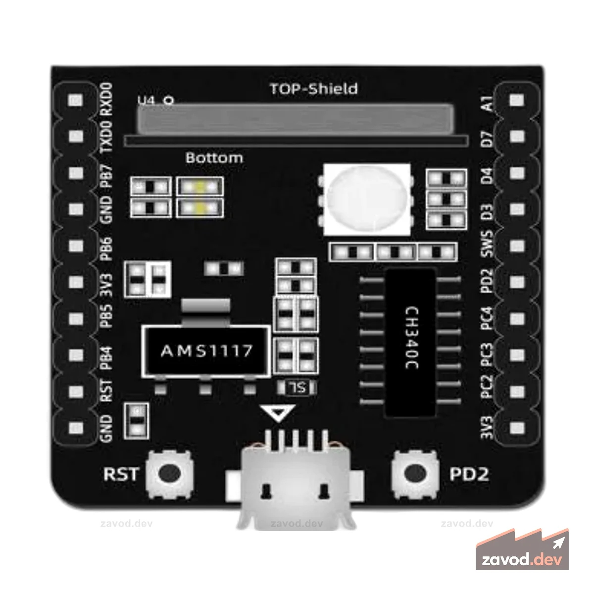 Плата разработки AI-Thinker TB-02-kit
Плата разработки