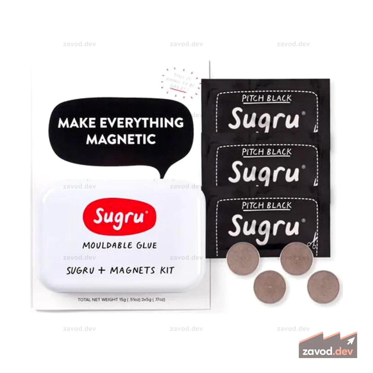 Сделайте все магнитным — комплект Sugru + магниты