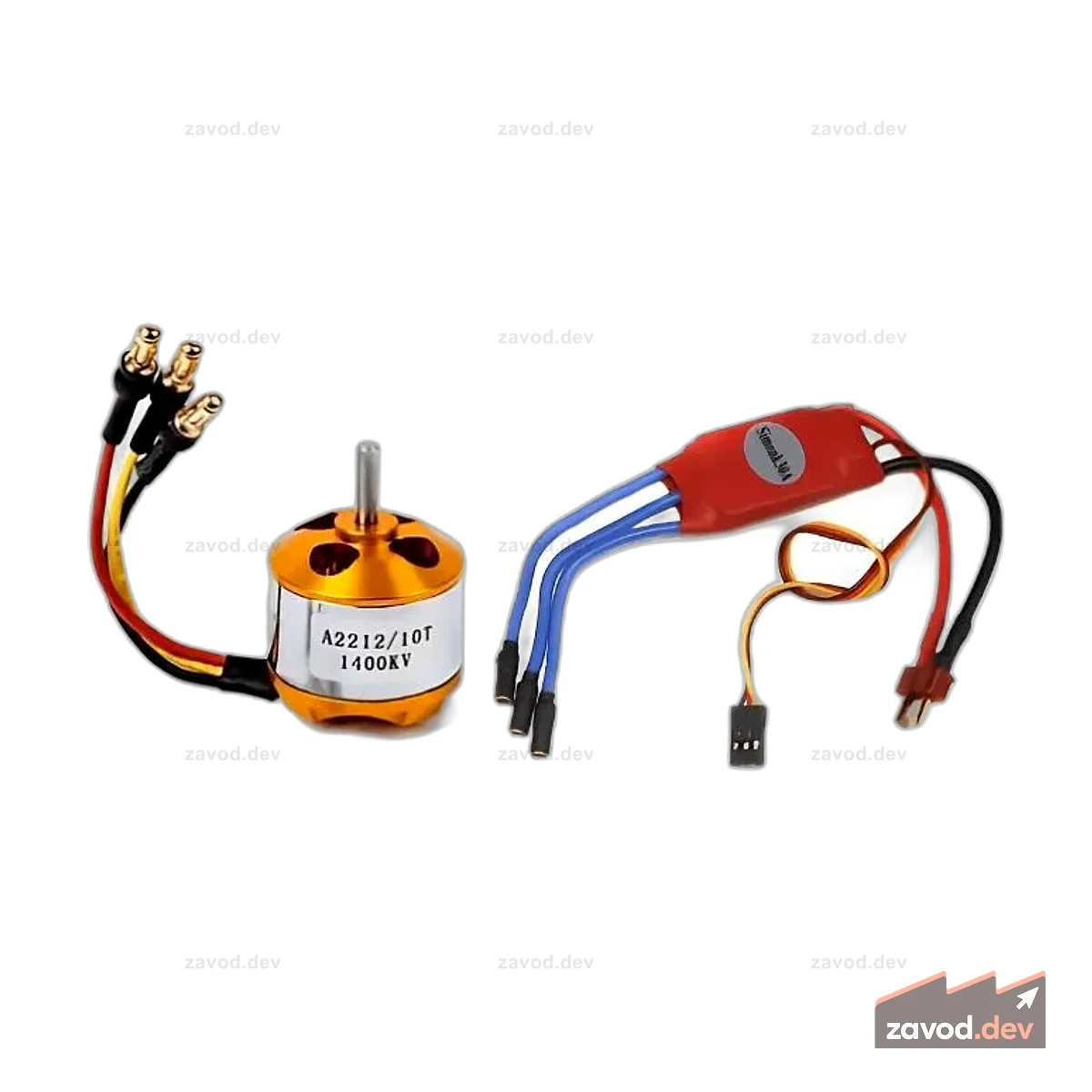 A2212 1400KV BLDC Motor и Simonk 30A ESC для радиоуправляемых дронов