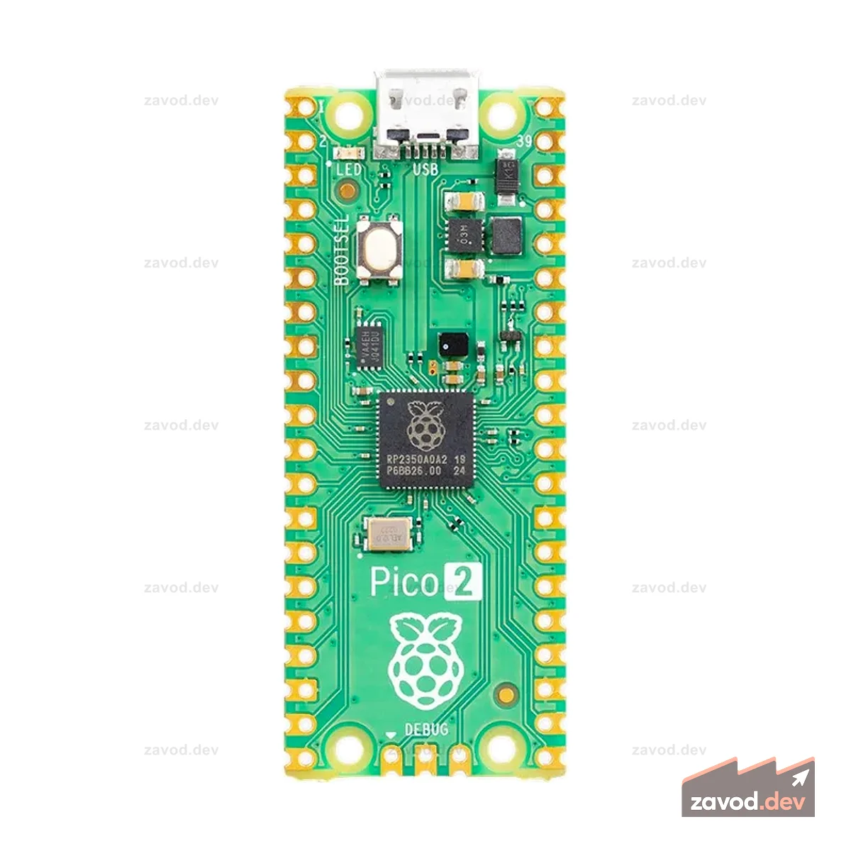 Raspberry Pi Pico 2 с чипом RP2350