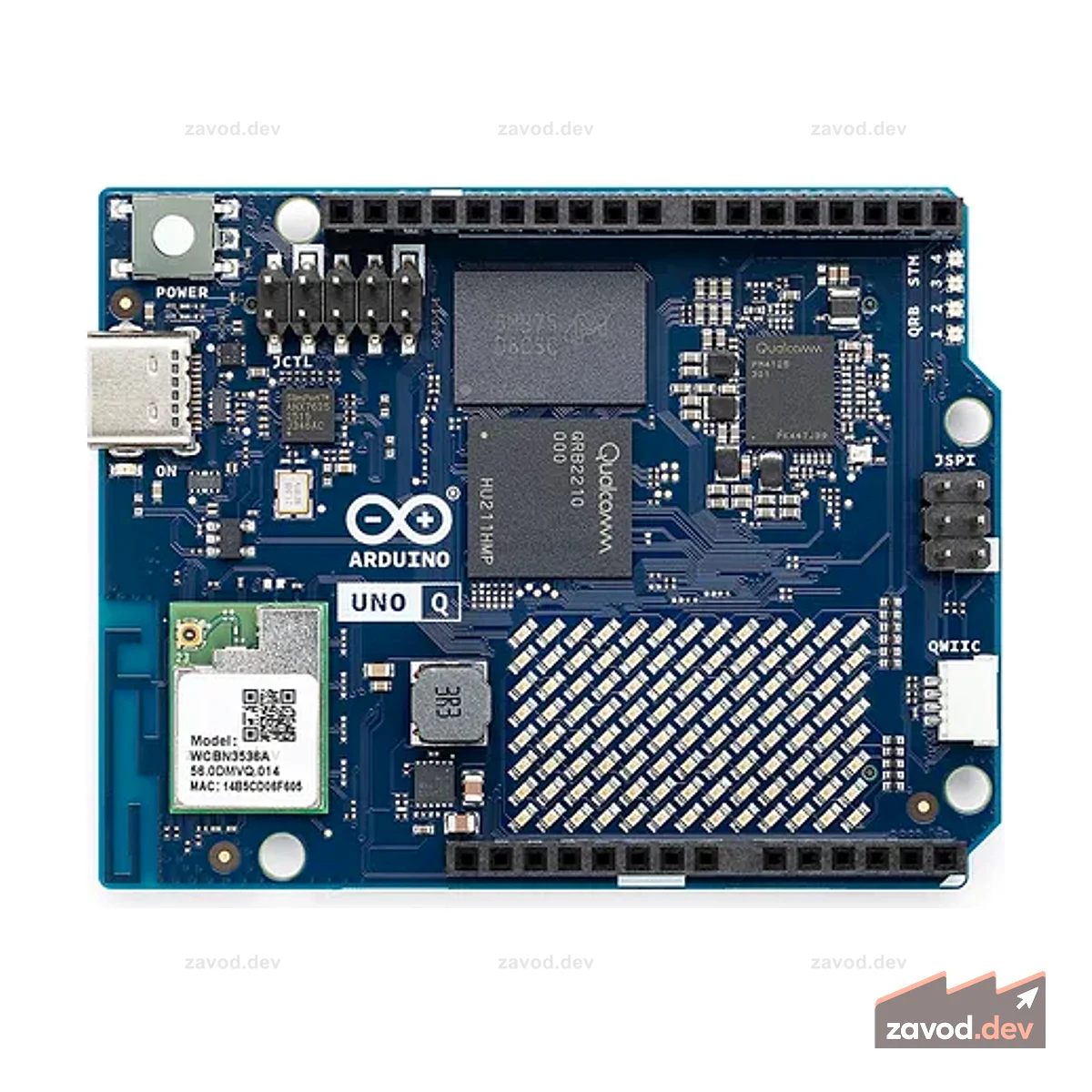 Плата разработки Arduino UNO Q (предзаказ, 2 ГБ LPDDR4, 16 ГБ eMMC)