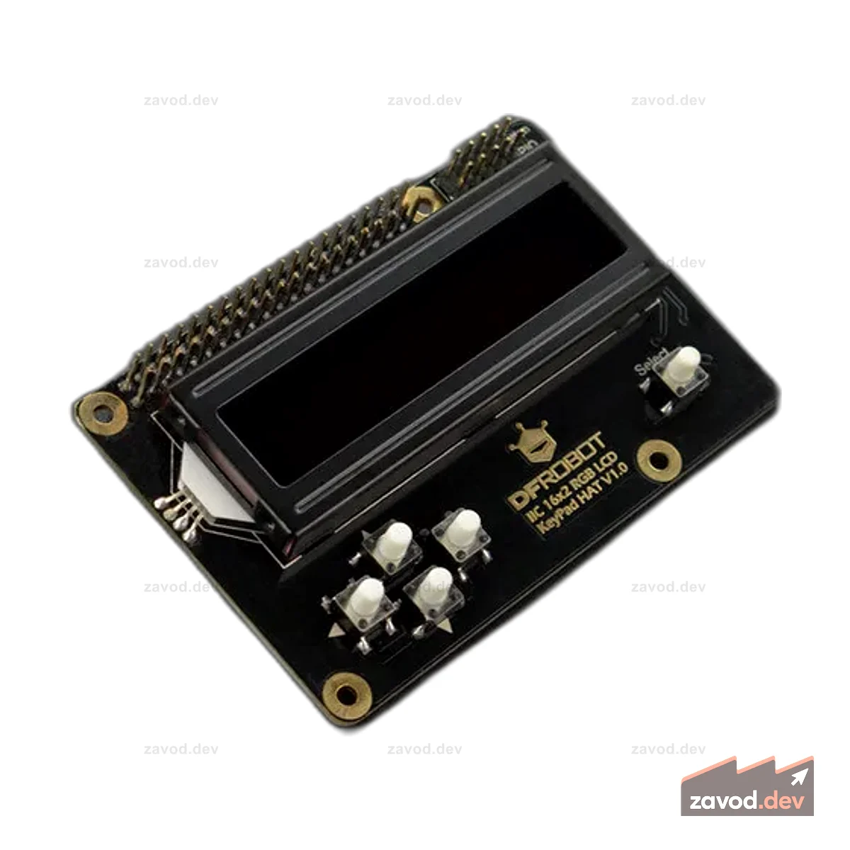 I2C 16x2 RGB ЖК-клавиатура со шрифтом RGB (совместима с Raspberry Pi 4B/3B+)