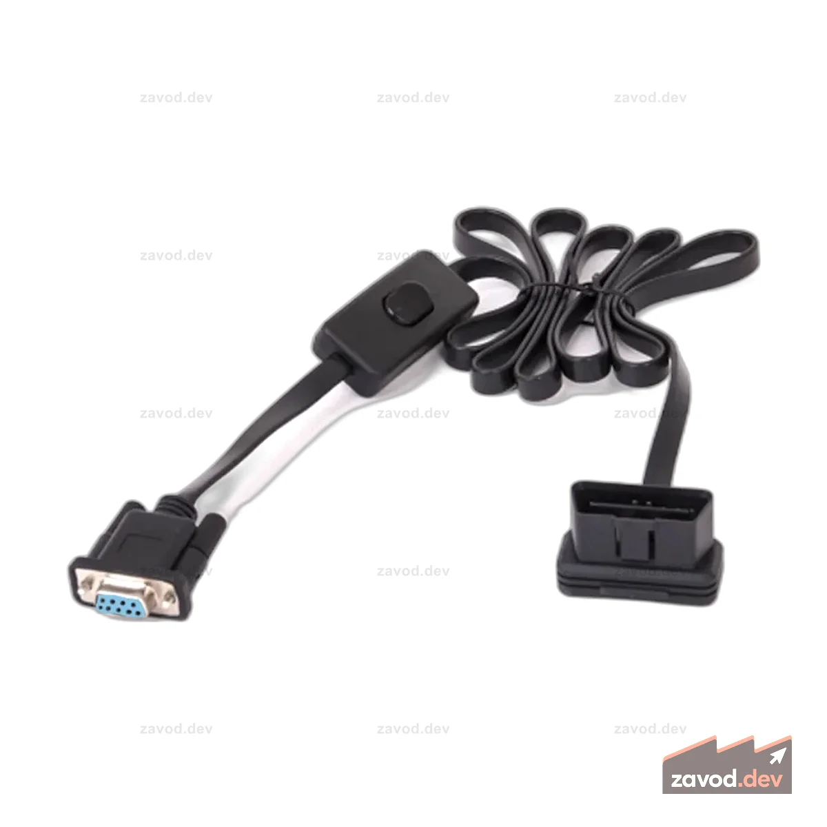 Кабель DB9-OBD2 с переключателем