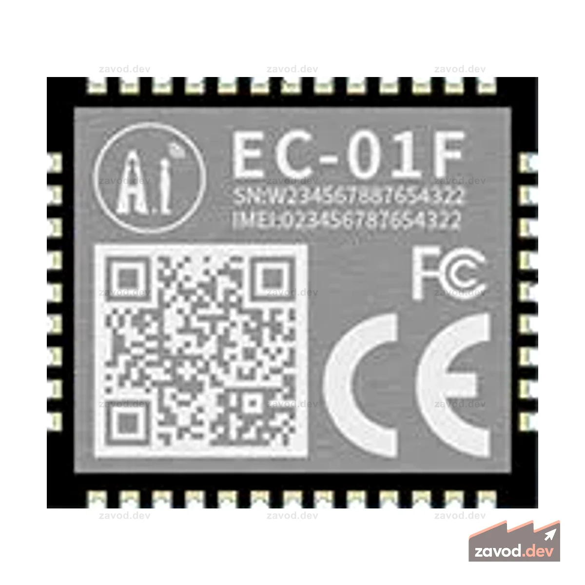 Узкополосный модуль AI-Thinker EC-01F (800 катушек)