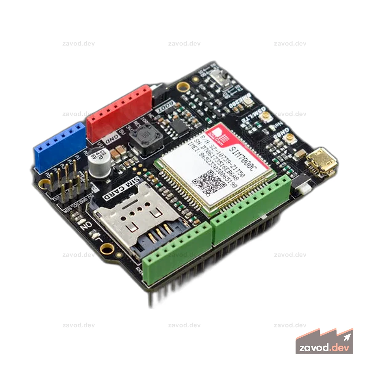 SIM7000C Arduino NB-IoT/LTE/GNSS/GPRS/GPS плата расширения (Китай)
