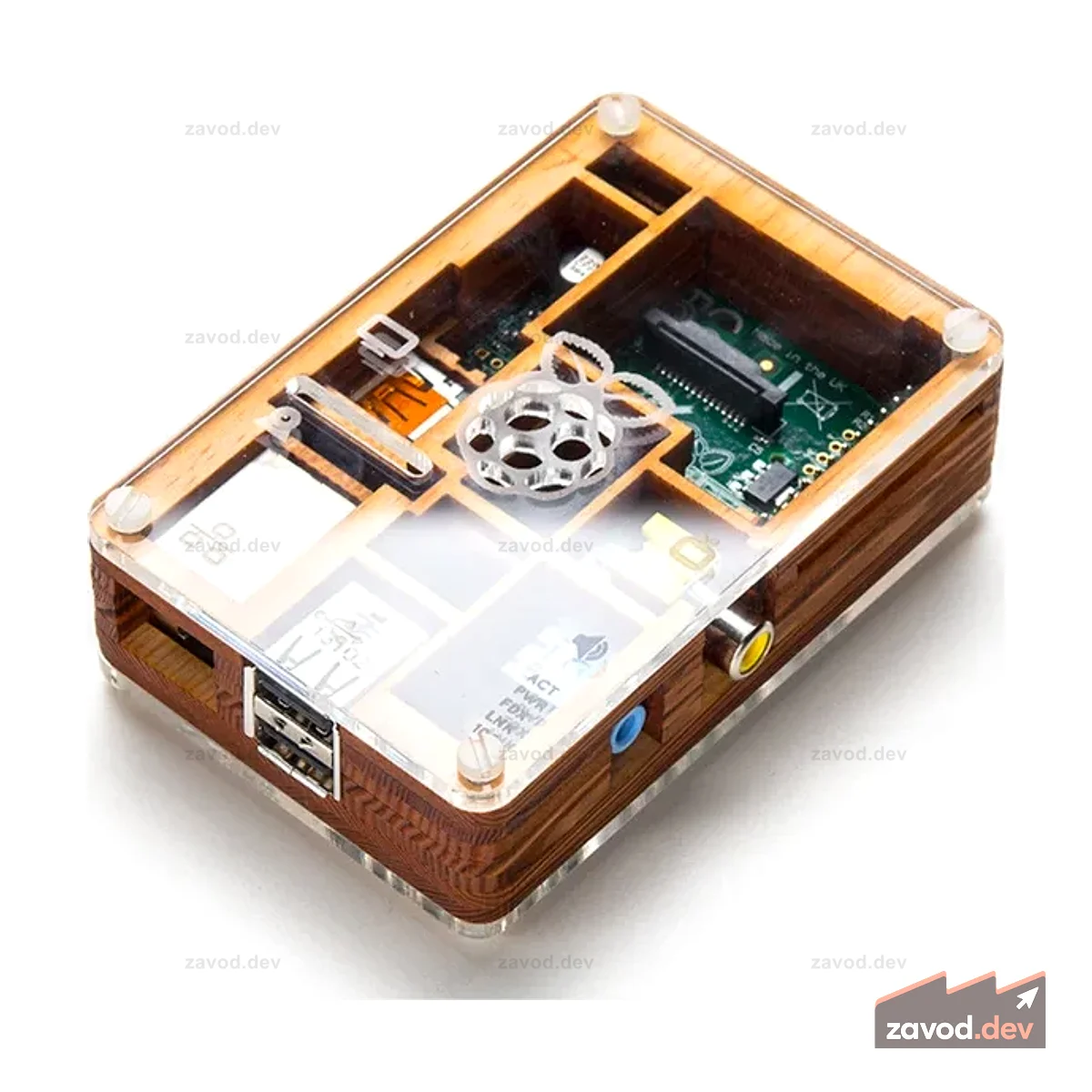 Timber Pibow - Корпус для компьютеров Raspberry Pi Model B