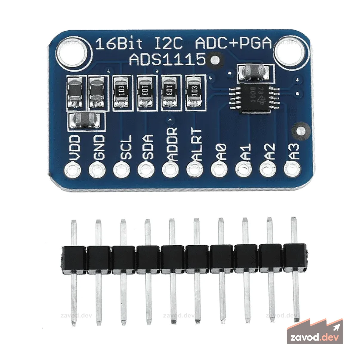 16-битный 4-канальный модуль I2C ADS1115