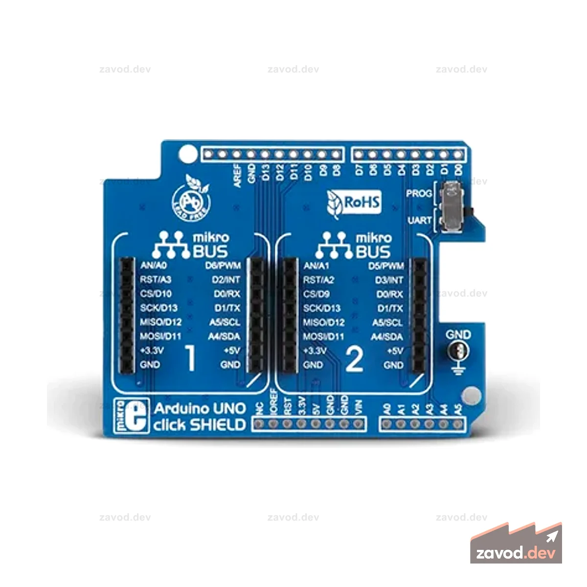 МИКРОЭ Arduino UNO Click Shield